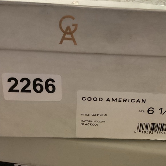 Good American Kickstand Slide Sandal‎ Mules Black Size 6.5 GA117K-X - Picture 6 of 8